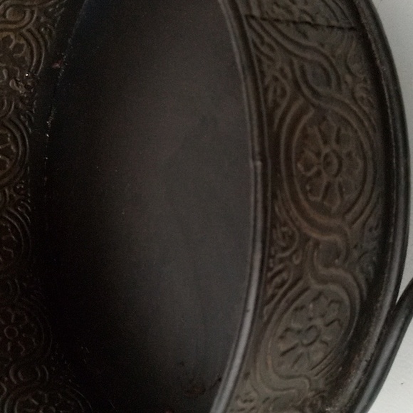 Two Tier Copper Metal Basket Floral - Picture 4 of 8